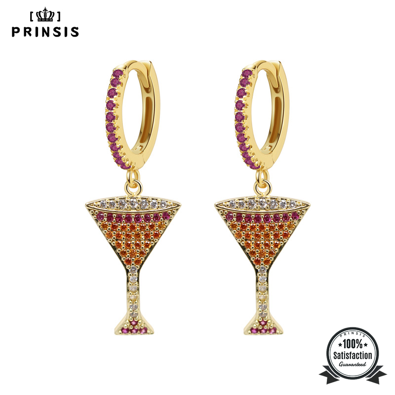 PrinSis Women Fashion Earrings Full CZ Stones Hoop Cup Earring Birthday Gift For Girls Korean Jewelry Hight Quality Copper P023
PrinSis Women Fashion Earrings Full CZ Stones Hoop Cup Earring Birthday Gift For Girls Korean Jewelry Hight Quality Copper P023