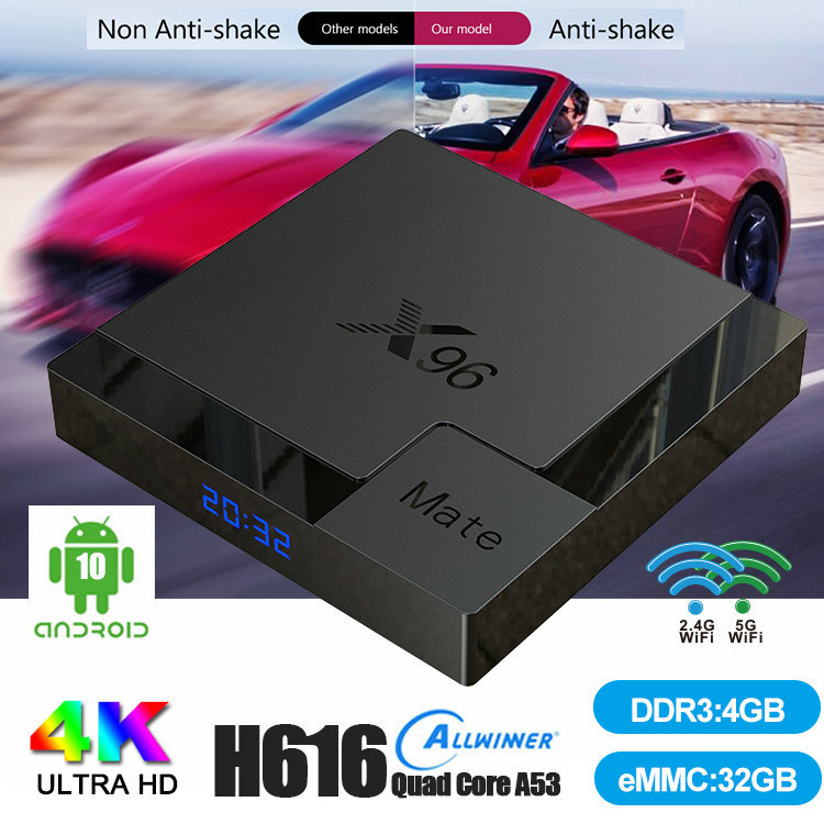 X96 Mate Andriod 10.0 Allwinner H616 BT5.0 Dual Wifi 2.4G+5G Android TV Box PK x96q T95 C1
X96 Mate Andriod 10.0 Allwinner H616 BT5.0 Dual Wifi 2.4G+5G Android TV Box PK x96q T95 C1