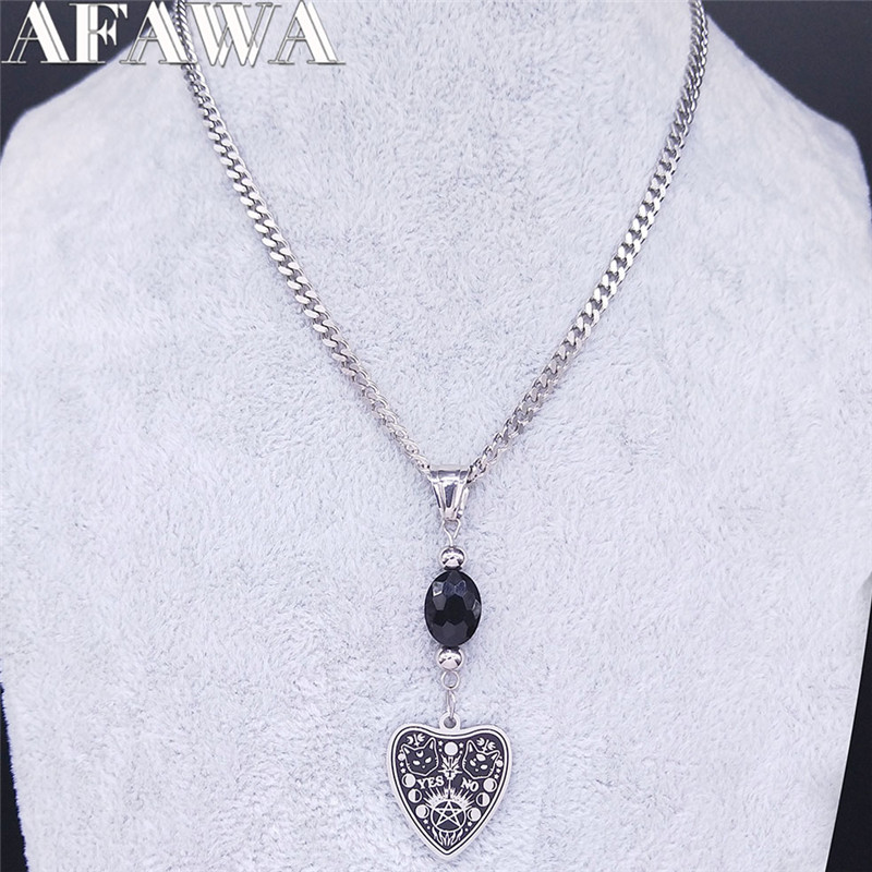 2020 Witchcraft Divination Cat Stainless Steel Necklaces for Women Silver Color Choker Necklace Jewelry cadenas mujer N3764S03
2020 Witchcraft Divination Cat Stainless Steel Necklaces for Women Silver Color Choker Necklace Jewelry cadenas mujer N3764S03