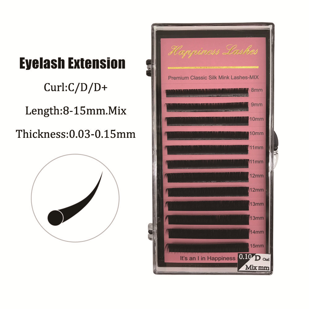 Eyelash Extension Supplies Individual Silk Mink Eye Lashes Soft Non-Stick Deep Matt Natural Looking for Beauty Salon Studio Acadelmy
Eyelash Extension Supplies Individual Silk Mink Eye Lashes Soft Non-Stick Deep Matt Natural Looking for Beauty Salon Studio Acadelmy