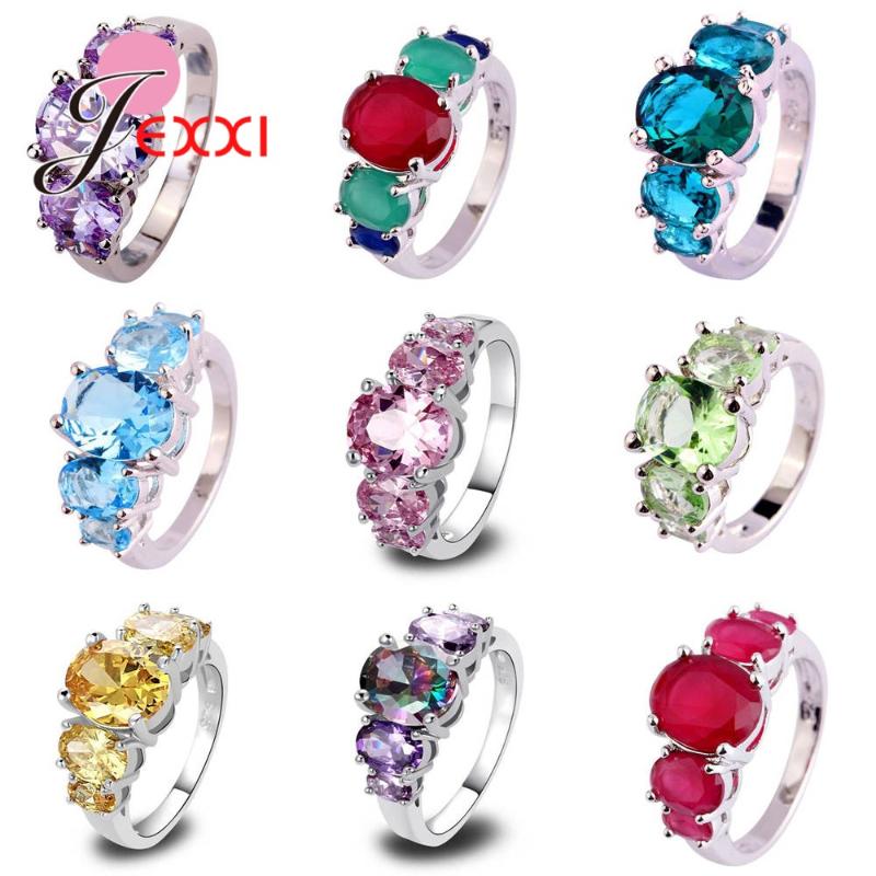 Top Quality 925 Sterling Silver Jewelry Rings Wedding Anel For Women Girls Shiny Cubic Zircon Multi-color Optional Retail
Top Quality 925 Sterling Silver Jewelry Rings Wedding Anel For Women Girls Shiny Cubic Zircon Multi-color Optional Retail