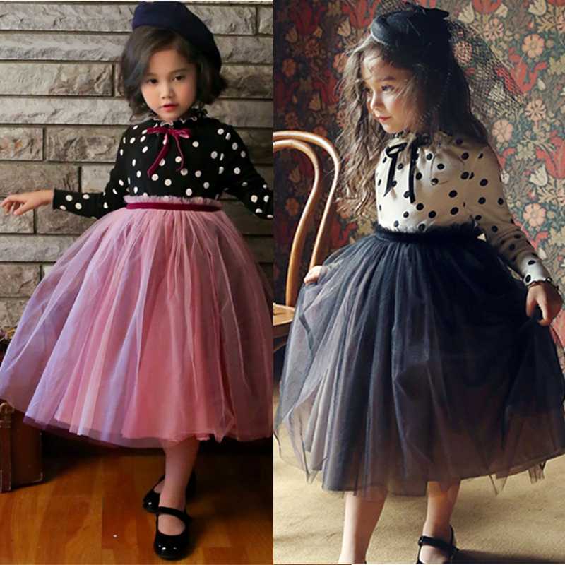Children's Dress For Girls Winer Long Sleeve Lace Mesh Princess Dress Kids Polka Dot Party Tutu Vestidos Christmas Red Clothing, Black
Children's Dress For Girls Winer Long Sleeve Lace Mesh Princess Dress Kids Polka Dot Party Tutu Vestidos Christmas Red Clothing, Black