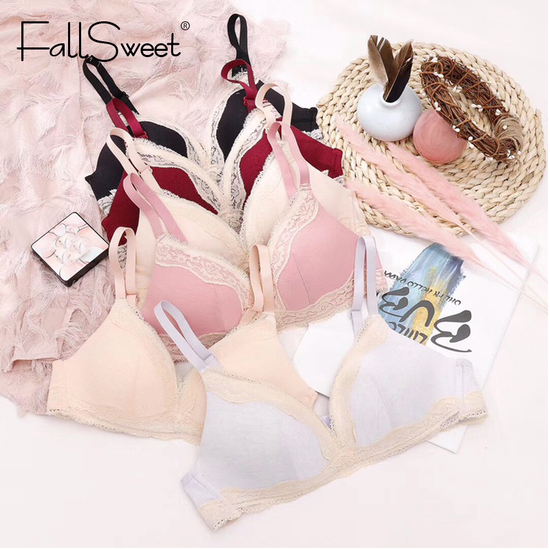 FallSweet Lolita Cute Bras for Women Lace Wire Free Brassiere B C Cup Girls Lingeire 32 to 38, Beige
FallSweet Lolita Cute Bras for Women Lace Wire Free Brassiere B C Cup Girls Lingeire 32 to 38, Beige