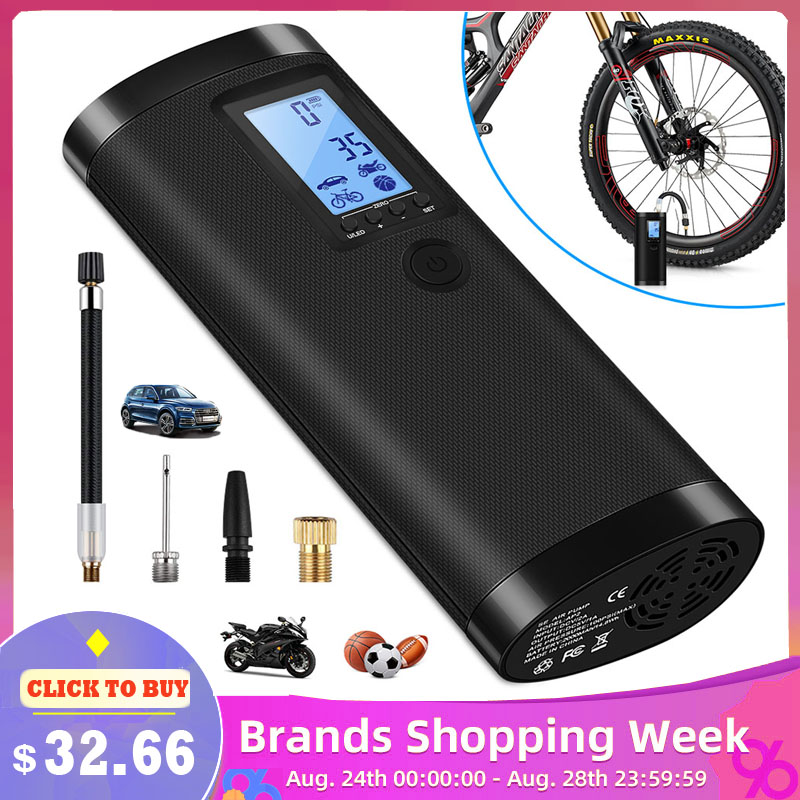 AP2 20L/min Air Pump Intelligent Digital Display Portable Handheld Wireless Car Tire Electric Air Pump Bicycle toys 2000mAh
AP2 20L/min Air Pump Intelligent Digital Display Portable Handheld Wireless Car Tire Electric Air Pump Bicycle toys 2000mAh