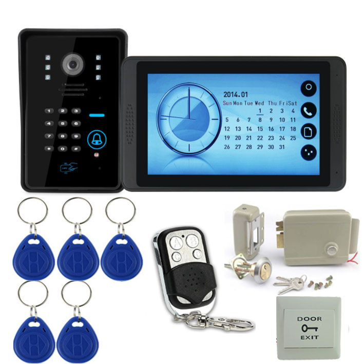 MOUNTAINONE Home Security Doorbell 7" Touch Screen Video Door Phone Support Max 32GB+700TVL HD IP55 FRID Camera +Electric lock+Exit Button
MOUNTAINONE Home Security Doorbell 7" Touch Screen Video Door Phone Support Max 32GB+700TVL HD IP55 FRID Camera +Electric lock+Exit Button