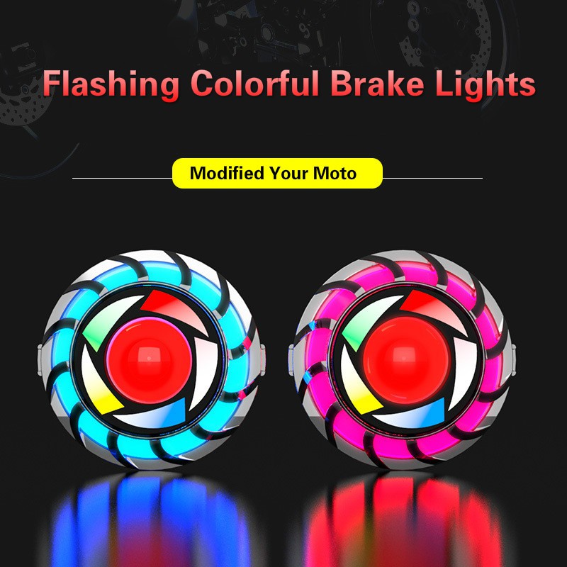 Universual LED Moto Brake Light Taillight Safty Warning Durable Colorful Angel Eye Signals Light 1PC, As pic
Universual LED Moto Brake Light Taillight Safty Warning Durable Colorful Angel Eye Signals Light 1PC, As pic