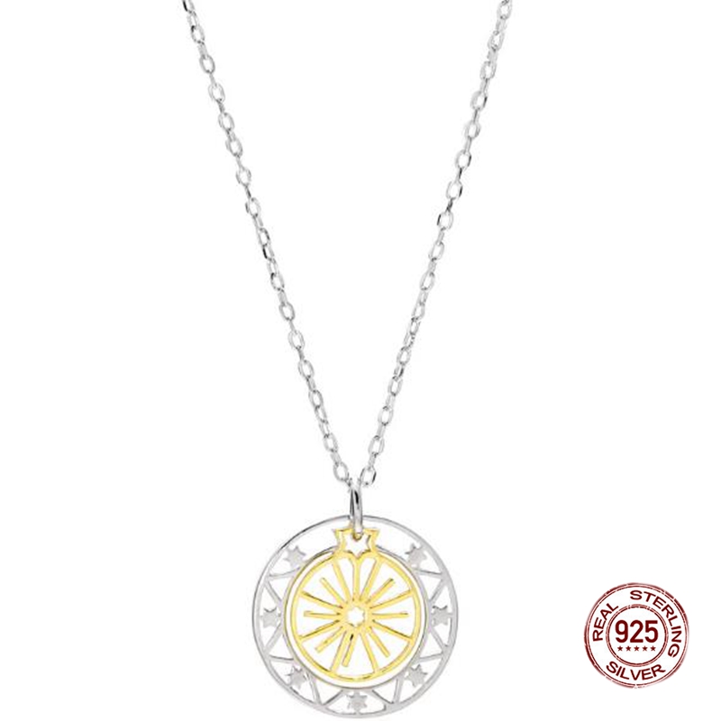 Lucky Necklace Real 925 Sterling Silver Ferris Wheel Gold Tone Girlfriend Jewelry Valentines Gift
Lucky Necklace Real 925 Sterling Silver Ferris Wheel Gold Tone Girlfriend Jewelry Valentines Gift