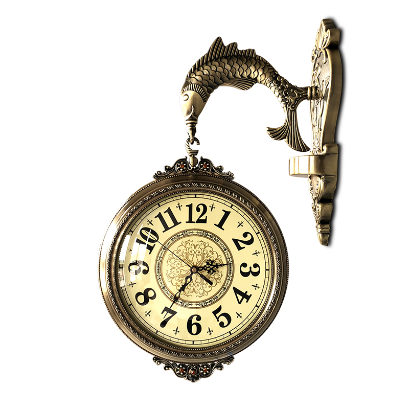 Vintage Double Sided Wall Clock Home Metal European Luxury Large Living Room Silent Quartz Wall Clock Simple Office Decor DA60WC
Vintage Double Sided Wall Clock Home Metal European Luxury Large Living Room Silent Quartz Wall Clock Simple Office Decor DA60WC