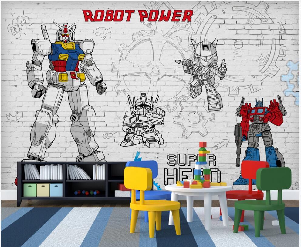 3d photo wallpaper custom mural Super robot deforming brick wall home decor photo wallpaper in the living room for walls in rolls, Non-woven wallpaper
3d photo wallpaper custom mural Super robot deforming brick wall home decor photo wallpaper in the living room for walls in rolls, Non-woven wallpaper
