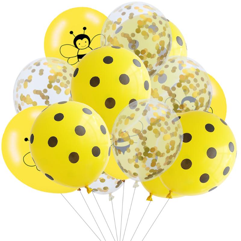 10/15pcs Yellow Bee Latex Balloon Black Dots Globos Kids Gender Reveal Birthday Decorations Bee Themed Birthday Party Supplies
10/15pcs Yellow Bee Latex Balloon Black Dots Globos Kids Gender Reveal Birthday Decorations Bee Themed Birthday Party Supplies