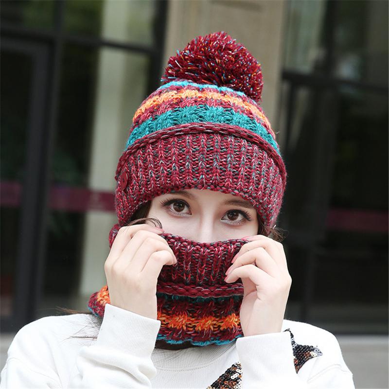 2020 Fashion Women Outdoor Cycling Knit Hat Collar Set Thick Warm Wool Earmuffs Beanie Skull Winter Hats For Women Caps Gorros, Black
2020 Fashion Women Outdoor Cycling Knit Hat Collar Set Thick Warm Wool Earmuffs Beanie Skull Winter Hats For Women Caps Gorros, Black