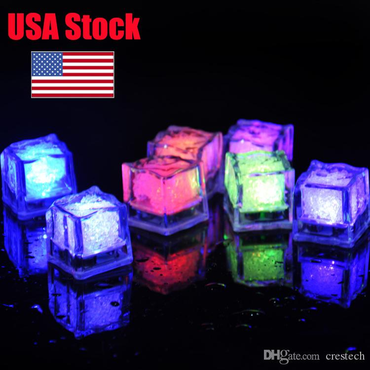 USA Stock RGB flash led cube lights Ice Cubes lights Flash Liquid Sensor Water Submersible LED Bar Light Up for Club Wedding Party
USA Stock RGB flash led cube lights Ice Cubes lights Flash Liquid Sensor Water Submersible LED Bar Light Up for Club Wedding Party