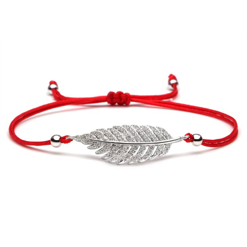 Nice Cubic Zirconia Brass Leaf Charm Bracelet Women Girl Simple Foliage CZ Red Black Cord Fashion Classic Casual Jewelry Gift
Nice Cubic Zirconia Brass Leaf Charm Bracelet Women Girl Simple Foliage CZ Red Black Cord Fashion Classic Casual Jewelry Gift