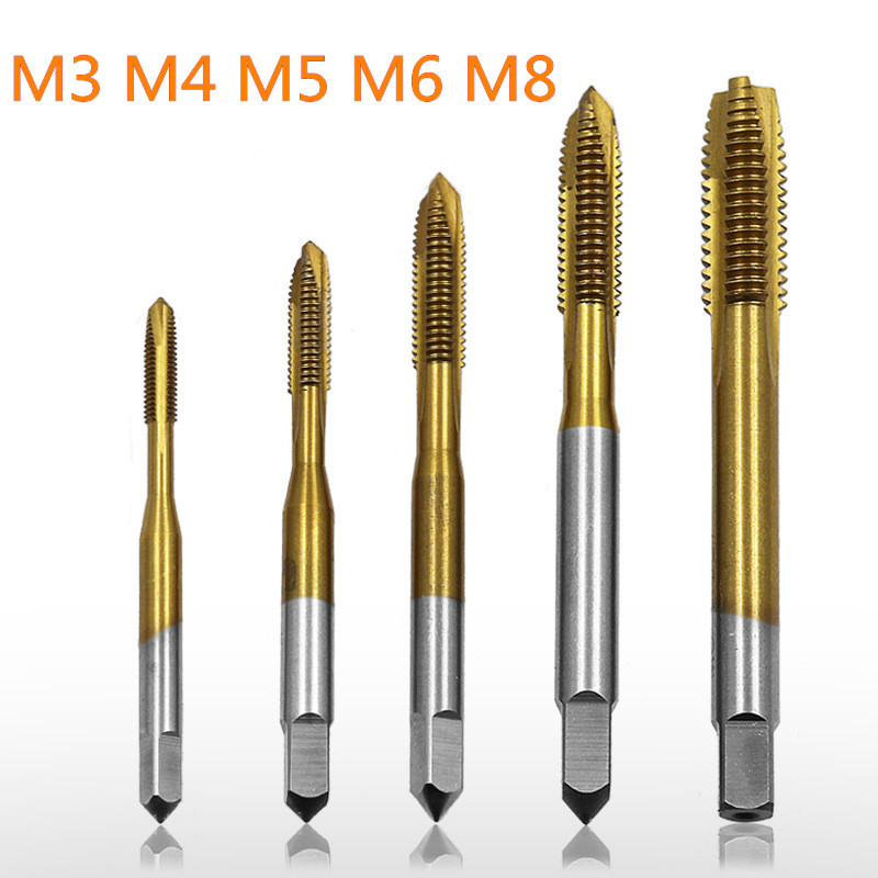 M3 M4 M5 M6 M8 HSS Metric Straight Thread Screw Tap Plug Tap Machine Spiral Point Fluted Screw Thread Metric Plug Hand Drill
M3 M4 M5 M6 M8 HSS Metric Straight Thread Screw Tap Plug Tap Machine Spiral Point Fluted Screw Thread Metric Plug Hand Drill