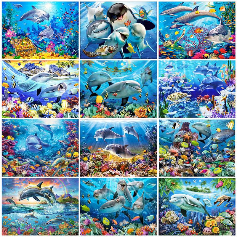 Evershine Full Square/Round Drill 5D DIY Diamond Painting Animal Dolphins Rhinestone Embroidery Cross Stitch Home Decor Gift
Evershine Full Square/Round Drill 5D DIY Diamond Painting Animal Dolphins Rhinestone Embroidery Cross Stitch Home Decor Gift