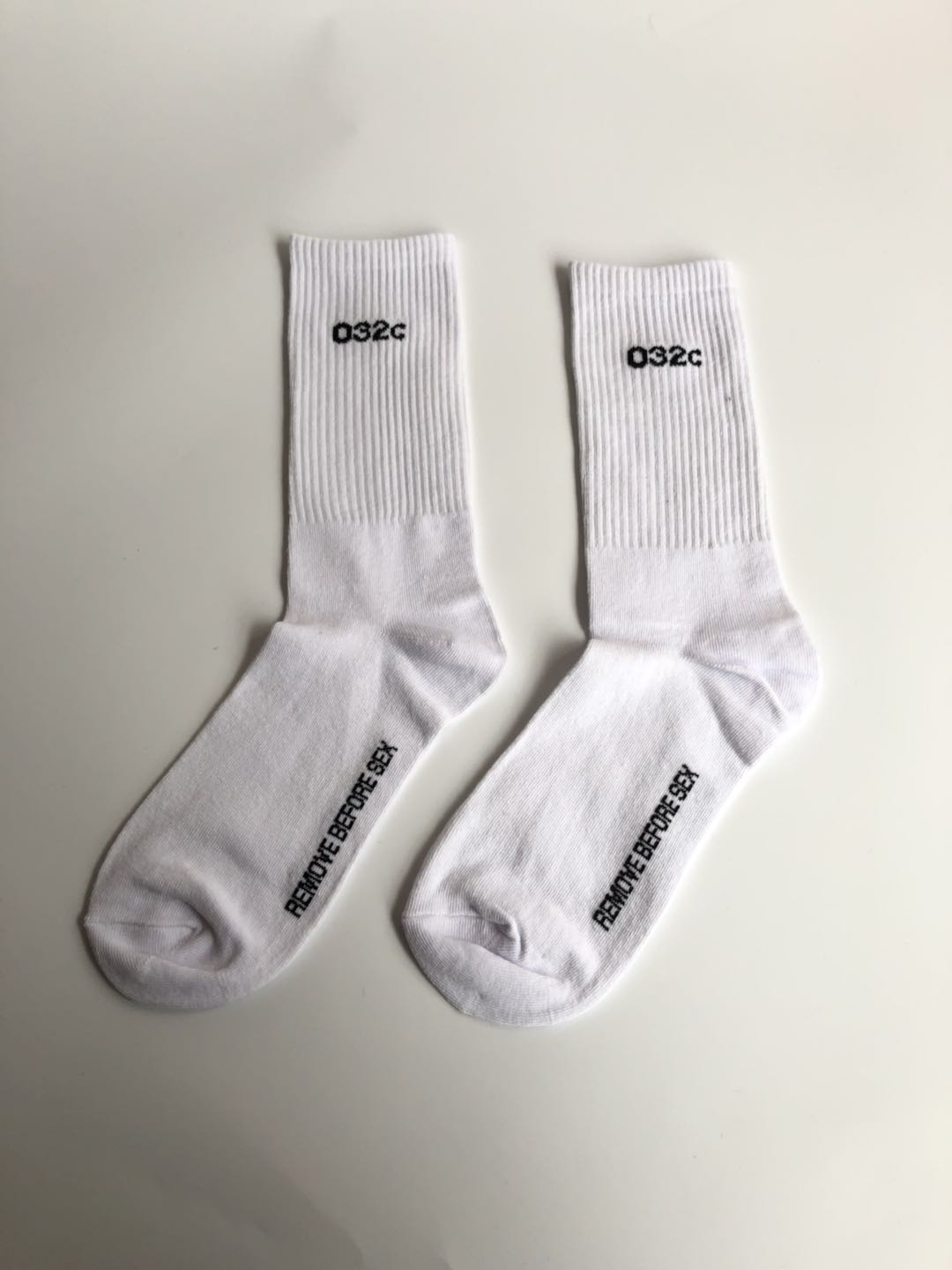 032C REMOVE BEFORE SEX men women socks letter jacquard cotton spring summer autumn socks hight quality