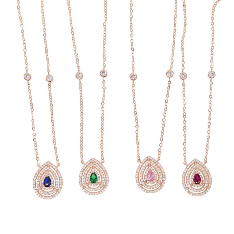 Fashion Blue/green/pink/red color Crystal Water Drop Pendant Necklace Rhodium Plated CZ Necklaces & Pendants For Women Gift idea
Fashion Blue/green/pink/red color Crystal Water Drop Pendant Necklace Rhodium Plated CZ Necklaces & Pendants For Women Gift idea