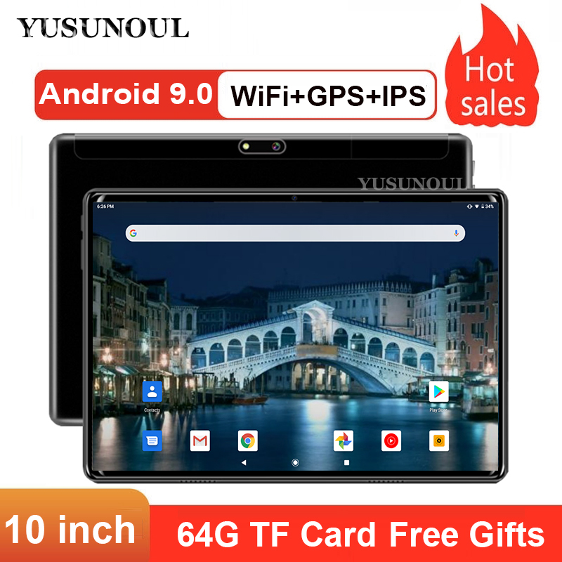 Hot Sales 2G+32G DHL Free 10 inch 3G Android 9.0 Quad Core 2.5D Tempered Glass Wifi 1280*800 IPS Dual SIM Cards GPS IPS Tablets, Black 
Hot Sales 2G+32G DHL Free 10 inch 3G Android 9.0 Quad Core 2.5D Tempered Glass Wifi 1280*800 IPS Dual SIM Cards GPS IPS Tablets, Black