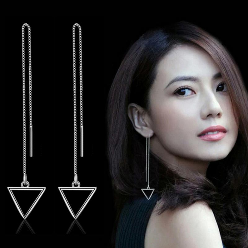 NEHZY 925 sterling silver woman New simple fashion jewelry simple square triangle geometry naturally long paragraph earrings
NEHZY 925 sterling silver woman New simple fashion jewelry simple square triangle geometry naturally long paragraph earrings