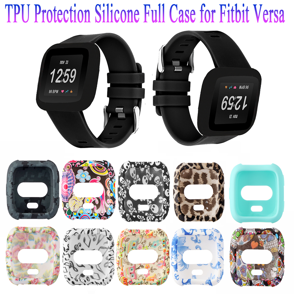 TPU souple montre la couverture pour Fit mordit Versa Lite Band Screen Protector Voir Shell Smartwatch antichocs Accessoires