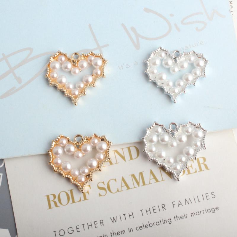 MRHUANG 5pcs/pack Lace Heart Pearl Hollow Charms Pendant DIY Fit Earring for Women Gold-colour Silver color
MRHUANG 5pcs/pack Lace Heart Pearl Hollow Charms Pendant DIY Fit Earring for Women Gold-colour Silver color