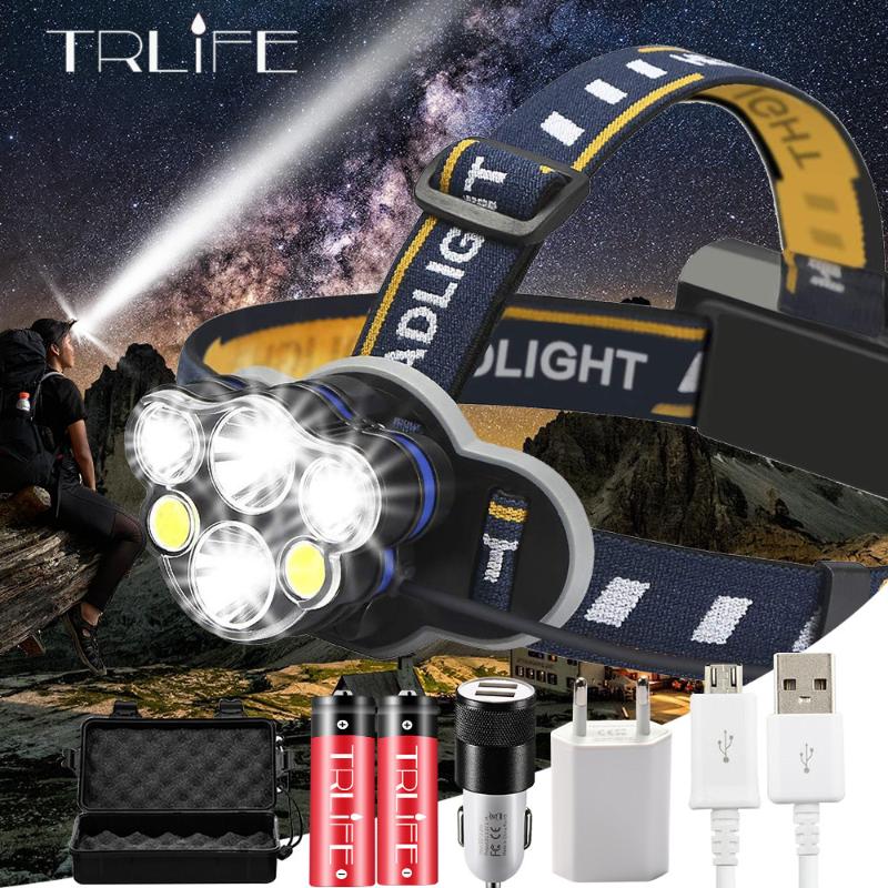 4000Lumen 8 Lighting Modes 6xLED Led Headlamps Waterproof USB Rechargeable Headlight Use 18650 battery for Camping, Fishing
4000Lumen 8 Lighting Modes 6xLED Led Headlamps Waterproof USB Rechargeable Headlight Use 18650 battery for Camping, Fishing
