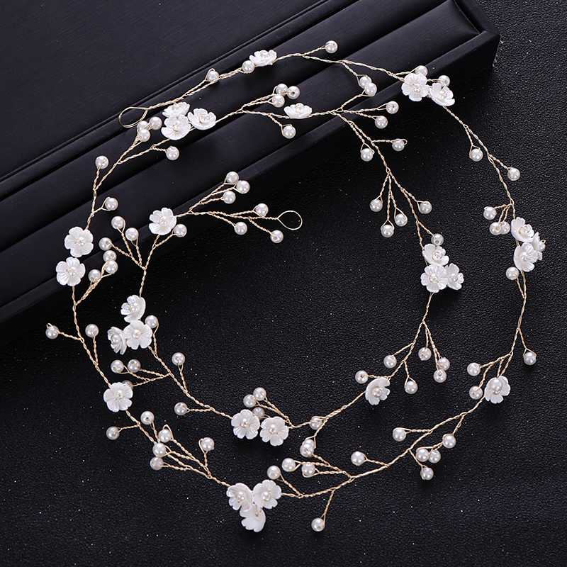 Trendy Pearl Flower Hair Band Headdress Bride Headdress Princess Hair Band Wedding Tiara Gold Bride Accessories
Trendy Pearl Flower Hair Band Headdress Bride Headdress Princess Hair Band Wedding Tiara Gold Bride Accessories
