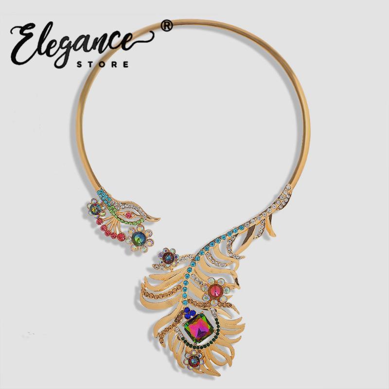 Bohemain Fashion Peacock Feather Collar Choker Necklaces for Women Luxury Elegant Multicolored Charm Animal Pendant Necklaces
Bohemain Fashion Peacock Feather Collar Choker Necklaces for Women Luxury Elegant Multicolored Charm Animal Pendant Necklaces
