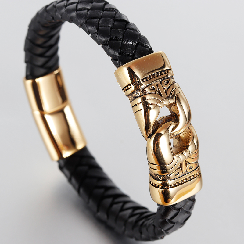 Charm Leather Bracelet For Women Stainless Steel 19cm,21cm size Genuine Leather Bracelets & Bangles Men Jewelry gold
Charm Leather Bracelet For Women Stainless Steel 19cm,21cm size Genuine Leather Bracelets & Bangles Men Jewelry gold