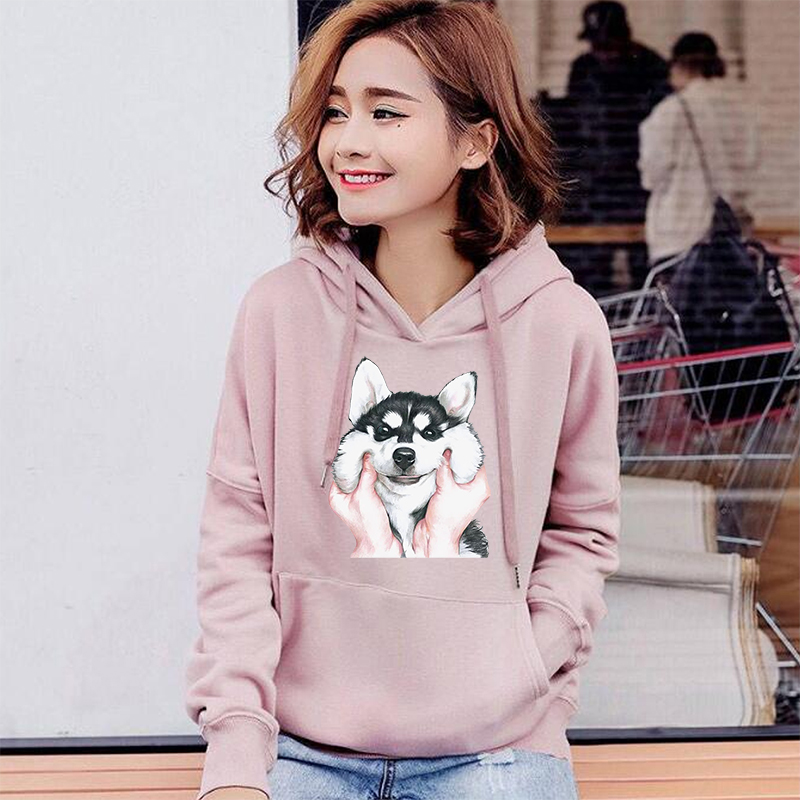 Funny Print Hoodie Long Sleeve Pullovers Women Husky Animal Dog Print Sweatshirt Cartoon Shirts Man Streetwear Autumn Winter Top, Black
Funny Print Hoodie Long Sleeve Pullovers Women Husky Animal Dog Print Sweatshirt Cartoon Shirts Man Streetwear Autumn Winter Top, Black