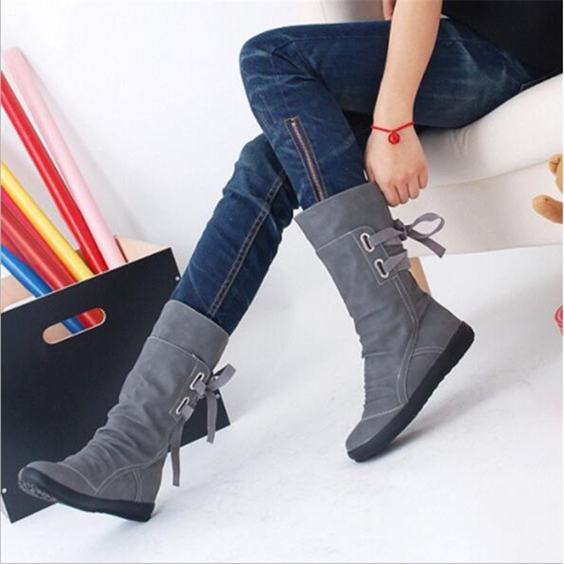 Women's Winter Boots Large Size 35-43 Women's Shoes Belt Buckle Boots In The Tube After The Straps Flat Gray Black
Women's Winter Boots Large Size 35-43 Women's Shoes Belt Buckle Boots In The Tube After The Straps Flat Gray Black