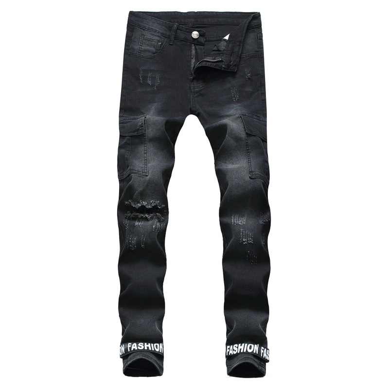 Cross border new men' slim fitting jeans black hole printed boys' denim band mouth men' jeans Leggings, See chart
Cross border new men' slim fitting jeans black hole printed boys' denim band mouth men' jeans Leggings, See chart