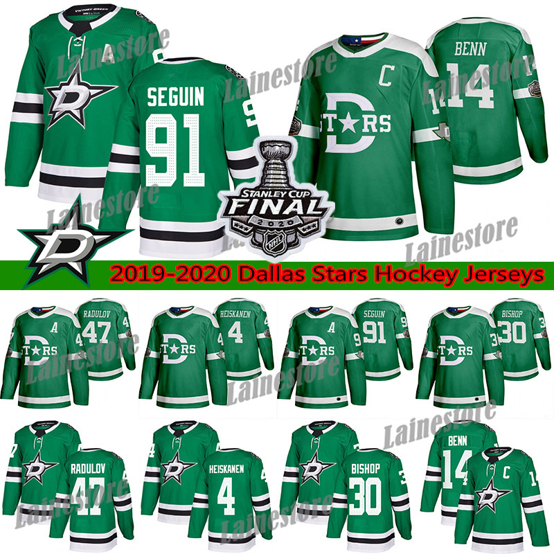 Dallas Stars Jersey 2020 Stanley Cup Finals 14 Jamie Benn 91 Tyler Seguin 4 Miro Heiskanen 30 Ben Bishop 47 Radulov Hockey Jerseys, Green classic
Dallas Stars Jersey 2020 Stanley Cup Finals 14 Jamie Benn 91 Tyler Seguin 4 Miro Heiskanen 30 Ben Bishop 47 Radulov Hockey Jerseys, Green classic
