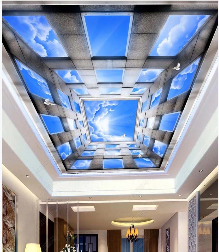 3d ceiling murals wallpaper custom photo Dome blue sky and white clouds home decor living room 3d wall murals wallpaper for walls 3 d, Non-woven
3d ceiling murals wallpaper custom photo Dome blue sky and white clouds home decor living room 3d wall murals wallpaper for walls 3 d, Non-woven
