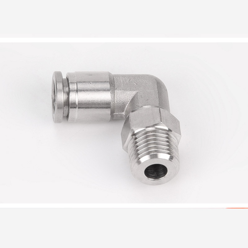 PL stainless steel thread elbow Trachea connector 304 stainless steel KQG2PL6-M5 Trachea quick connector 90°
PL stainless steel thread elbow Trachea connector 304 stainless steel KQG2PL6-M5 Trachea quick connector 90°