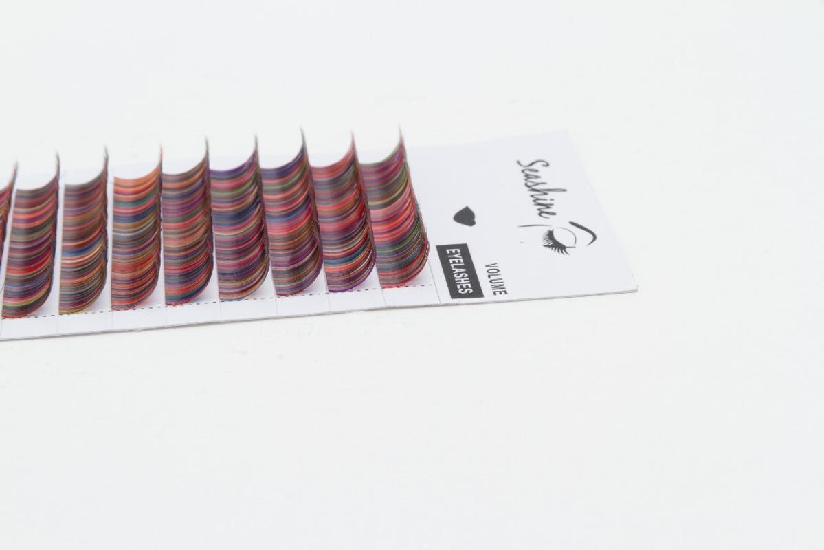 Seashine Individual lashes 1 Trays Mix Color Classic Eyelashes Hand Made rainbow color Natural Long Eyelashes Extension
Seashine Individual lashes 1 Trays Mix Color Classic Eyelashes Hand Made rainbow color Natural Long Eyelashes Extension