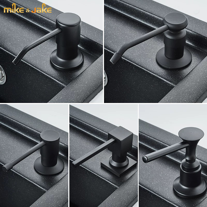 Black soap dispenser kitchen sink dispenser detergent bottle large capacity 400ml dish washer cleaner press soap
Black soap dispenser kitchen sink dispenser detergent bottle large capacity 400ml dish washer cleaner press soap