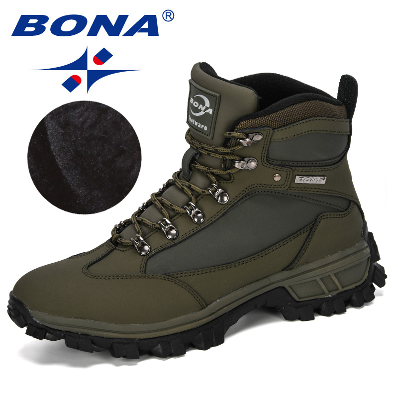 BONA 2020 New Designers Snow Boots Men Cow Split Outdoor Casual Men Working Ankle Boots Comfortable Male Plush Footwear Trendy, Black
BONA 2020 New Designers Snow Boots Men Cow Split Outdoor Casual Men Working Ankle Boots Comfortable Male Plush Footwear Trendy, Black