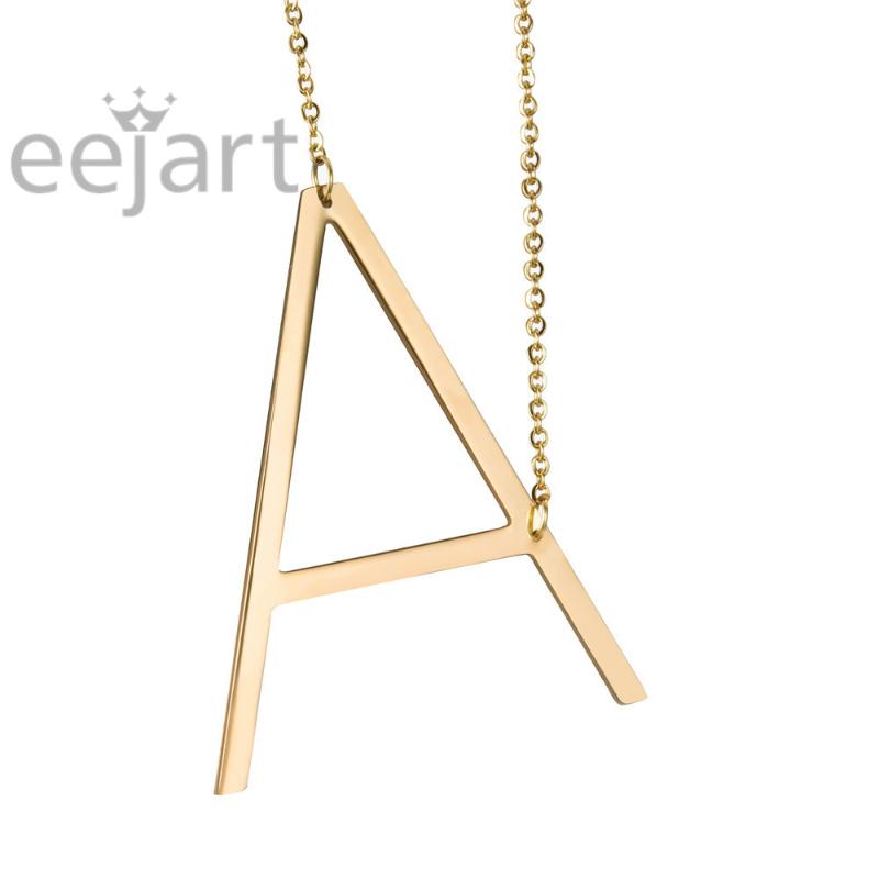 Stainless Steel Alphabet Jewelry Girls Name Necklace gift Friendly Letter A B C Capital Pendant Chain
Stainless Steel Alphabet Jewelry Girls Name Necklace gift Friendly Letter A B C Capital Pendant Chain