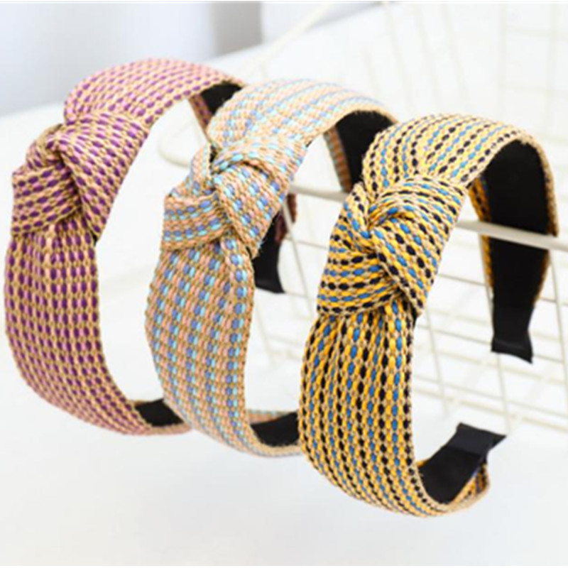 New Weaving Women Headband Knotted Center Hairband Adults Girls Outdoor Headdress Wide Head Band Women Hair Accessories Headband
New Weaving Women Headband Knotted Center Hairband Adults Girls Outdoor Headdress Wide Head Band Women Hair Accessories Headband