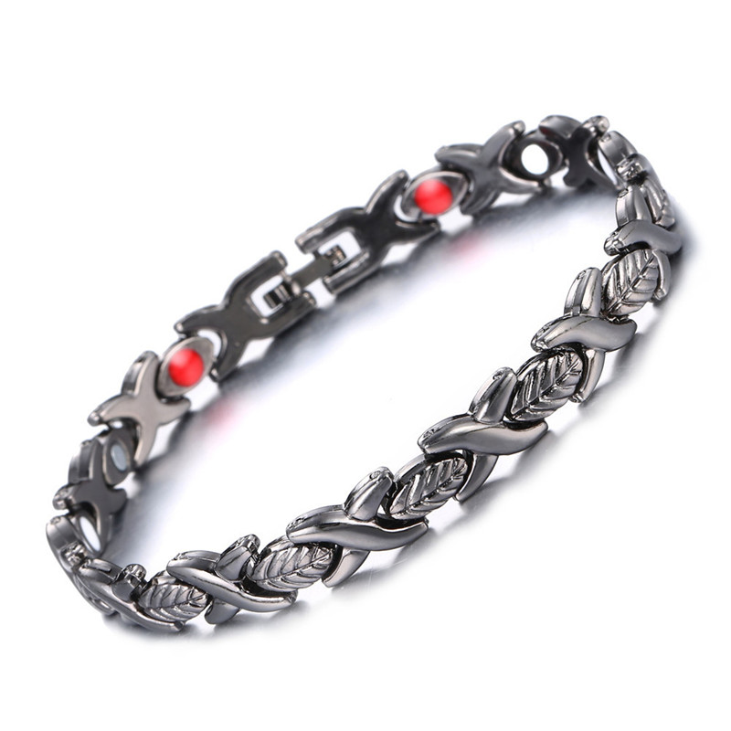 Leaf Charms Magnetic Bracelet For Men Women Power Therapy Magnets Magnetite Bangles Health Care Jewelry Drop Shipping
Leaf Charms Magnetic Bracelet For Men Women Power Therapy Magnets Magnetite Bangles Health Care Jewelry Drop Shipping