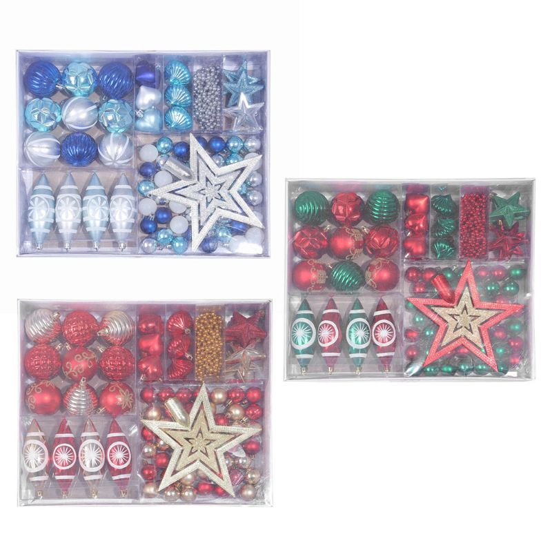 1 Box Christmas Balls Star Set Shatterproof Hanging Xmas Tree Ornaments Wedding Party Home Decoration
1 Box Christmas Balls Star Set Shatterproof Hanging Xmas Tree Ornaments Wedding Party Home Decoration