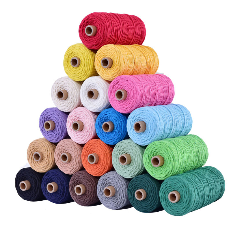 3mm 100% Cotton Cord Colorful Cord Rope Beige Twisted Craft Macrame String DIY Home Textile Wedding Decorative supply 110yards
3mm 100% Cotton Cord Colorful Cord Rope Beige Twisted Craft Macrame String DIY Home Textile Wedding Decorative supply 110yards