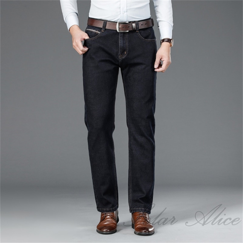 Free Shipping 2020 Men's Fall/Winter New Straight Jeans Thicken Large Size High Waist Slim Loose Business Casual Pants, Black
Free Shipping 2020 Men's Fall/Winter New Straight Jeans Thicken Large Size High Waist Slim Loose Business Casual Pants, Black