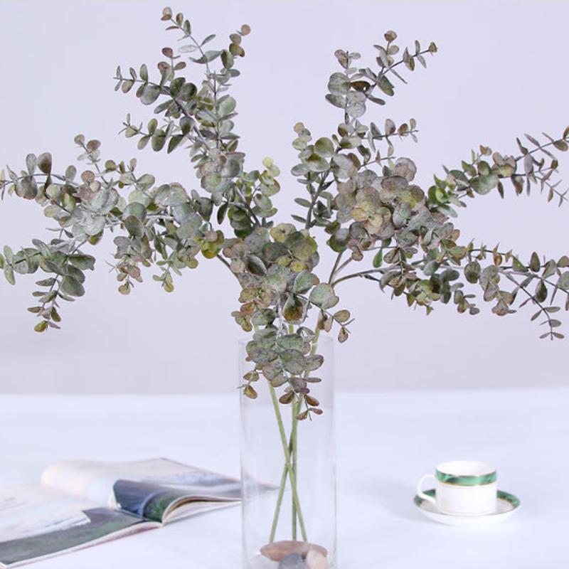 Hotel Fake Eucalyptus Leave Office Store DIY Simulation Flexible Branch Artificial Plant Home Decoration Long Lasting Party, Grey purple
Hotel Fake Eucalyptus Leave Office Store DIY Simulation Flexible Branch Artificial Plant Home Decoration Long Lasting Party, Grey purple