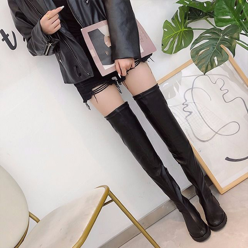 Sexy thigh high boots ladies luxurd solid black leather autumn shoes female trend basic shoes
Sexy thigh high boots ladies luxurd solid black leather autumn shoes female trend basic shoes