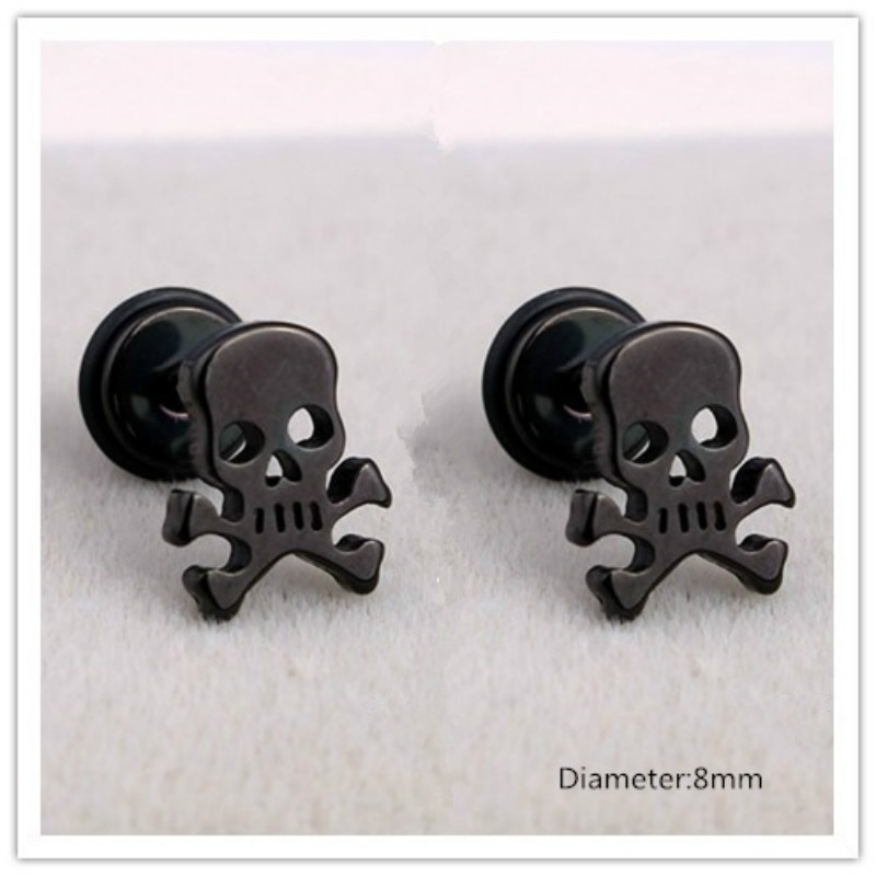 Personalized Skull Earrings Ear Plugs Titanium Steel Rock Hiphop Style Ear Men/women Pierced Stud Earrings
Personalized Skull Earrings Ear Plugs Titanium Steel Rock Hiphop Style Ear Men/women Pierced Stud Earrings