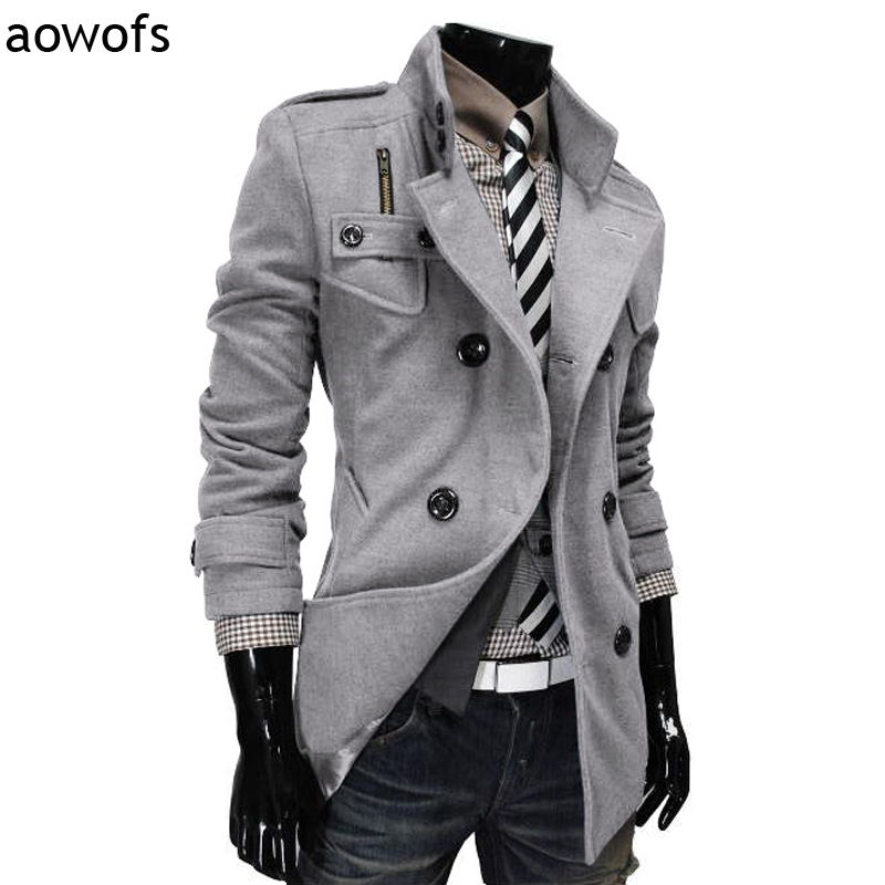 Fashion 2020 Aowofs double-breasted winter clothing design woolen Blends dust coat Trech wool jacket gentleman windbreaker, Black
Fashion 2020 Aowofs double-breasted winter clothing design woolen Blends dust coat Trech wool jacket gentleman windbreaker, Black