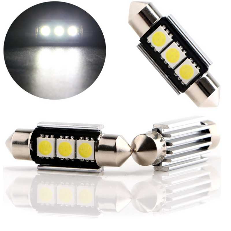 CAR LIGHT C10W C5W 3SMD 3 SMD LED CANBUS Festoon Bulb Car Licence Plate Light Auto Housing Interior Dome Lamp White DC 12V, As pic
CAR LIGHT C10W C5W 3SMD 3 SMD LED CANBUS Festoon Bulb Car Licence Plate Light Auto Housing Interior Dome Lamp White DC 12V, As pic