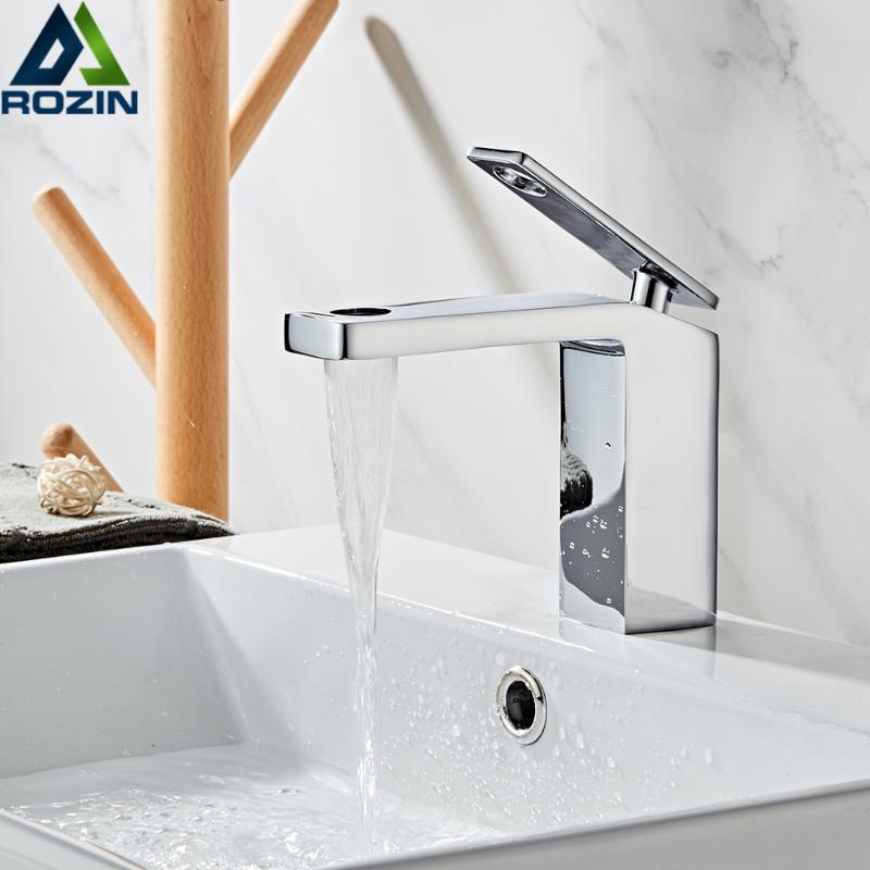 Brushed / Chrome Basin Faucet One Handle Brass Bathroom Basin Mixer Tap Hot Cold Vessel Sink Tap Waterfall Spout Washing
Brushed / Chrome Basin Faucet One Handle Brass Bathroom Basin Mixer Tap Hot Cold Vessel Sink Tap Waterfall Spout Washing